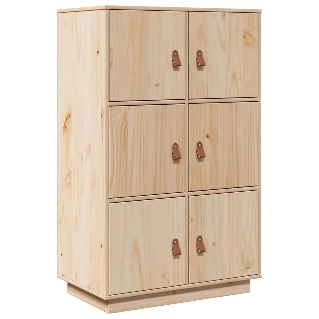 Highboard 67x40x108,5 cm Massivholz Kiefer